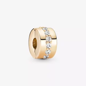 Pandora Clear Sparkling Row Clip Bedel - 759518C01 (afbeelding voor) Pandora Clear Sparkling Row Clip Bedel - 759518C01