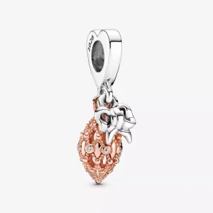 Pandora Decorative Ornament Two-Tone Dangle Charm - 789170C01 (afbeelding voor) Pandora Decorative Ornament Two-Tone Dangle Charm - 789170C01