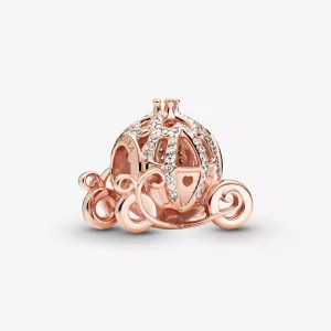 Pandora Disney Cinderella Sparkling Carriage Charm - 789189C01 (afbeelding voor) Pandora Disney Cinderella Sparkling Carriage Charm - 789189C01