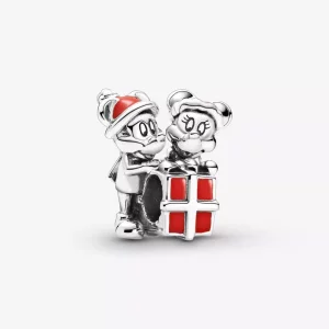 Pandora Disney Mickey Mouse and Minnie Mouse Present Charm - 799194C01 (afbeelding voor) Pandora Disney Mickey Mouse and Minnie Mouse Present Charm - 799194C01