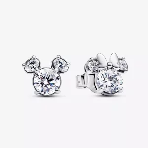 Pandora Disney Mickey Mouse & Minnie Mouse sprankelende oorknopjes - 293219C01 (afbeelding voor) Pandora Disney Mickey Mouse & Minnie Mouse sprankelende oorknopjes - 293219C01