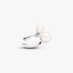 Pandora Earcuff met Twee Behandelde Gecultiveerde Zoetwaterparels - 293151C01 (afbeelding voor) Pandora Earcuff met Twee Behandelde Gecultiveerde Zoetwaterparels - 293151C01