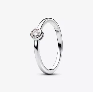 (afbeelding voor) Pandora Era Lab-grown Diamond Bezel Ring 0,15 karaat tw Sterling Zilver - 192894C01