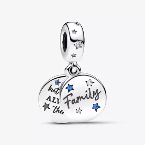 Pandora Family Love Dubbele Hangende Bedel - 792987C01 (afbeelding voor) Pandora Family Love Dubbele Hangende Bedel - 792987C01
