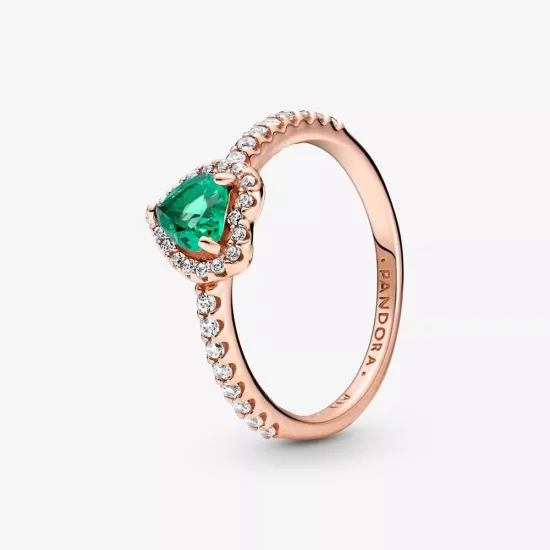 (afbeelding voor) Pandora Glinsterende Verhoogde Hartring - 188421C03