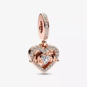 (afbeelding voor) Pandora Hart & Mum hangende bedel - 789402C01