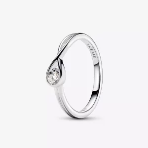 (afbeelding voor) Pandora Infinite Lab-grown Diamond Ring 0,15 karaat tw Sterling Zilver - 199441C01