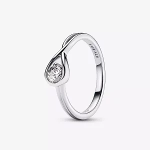 (afbeelding voor) Pandora Infinite Lab-grown Diamond Ring 0,25 karaat tw Sterling Zilver - 199442C01