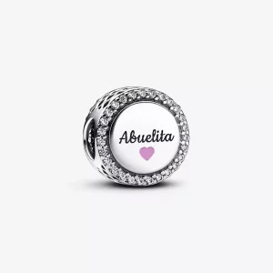 Pandora Love Abuelita graveerbare bedel - 792016CZ_E054 (afbeelding voor) Pandora Love Abuelita graveerbare bedel - 792016CZ_E054