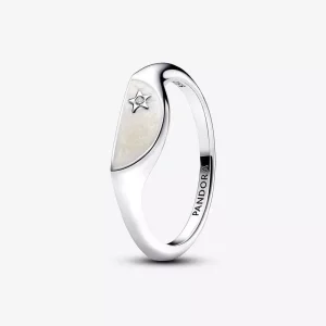 Pandora ME Halve Emaille Zegelring - 193325C01 (afbeelding voor) Pandora ME Halve Emaille Zegelring - 193325C01