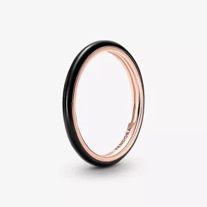 Pandora ME Zwart Geëmailleerde Ring - 189655C01 (afbeelding voor) Pandora ME Zwart Geëmailleerde Ring - 189655C01