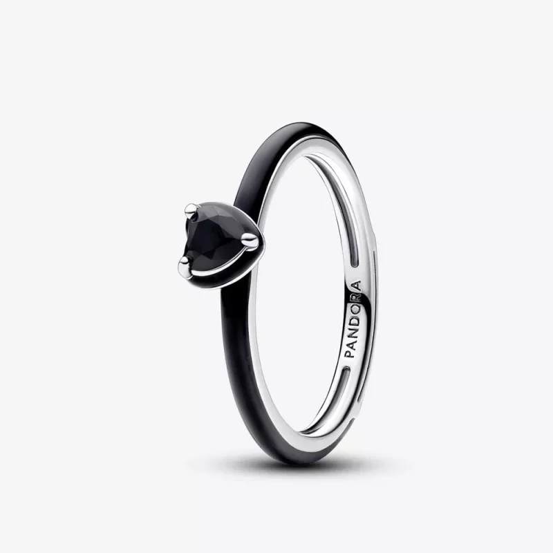 (afbeelding voor) Pandora ME zwarte chakra hart ring - 193088C01