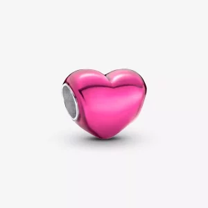 Pandora Metallic Roze Hart Bedel - 793337C03 (afbeelding voor) Pandora Metallic Roze Hart Bedel - 793337C03