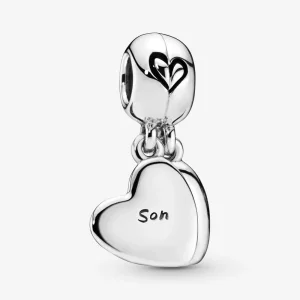 Pandora Moeder & Zoon Hart Deelbare Hangende Bedel - 797777EN16 (afbeelding voor) Pandora Moeder & Zoon Hart Deelbare Hangende Bedel - 797777EN16