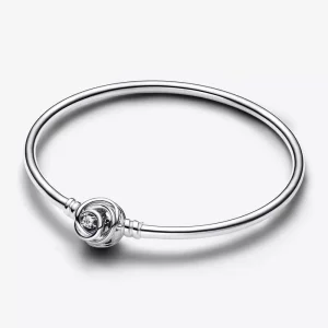 Pandora Moments bangle met omcirkelde sluiting - 593229C01 (afbeelding voor) Pandora Moments bangle met omcirkelde sluiting - 593229C01