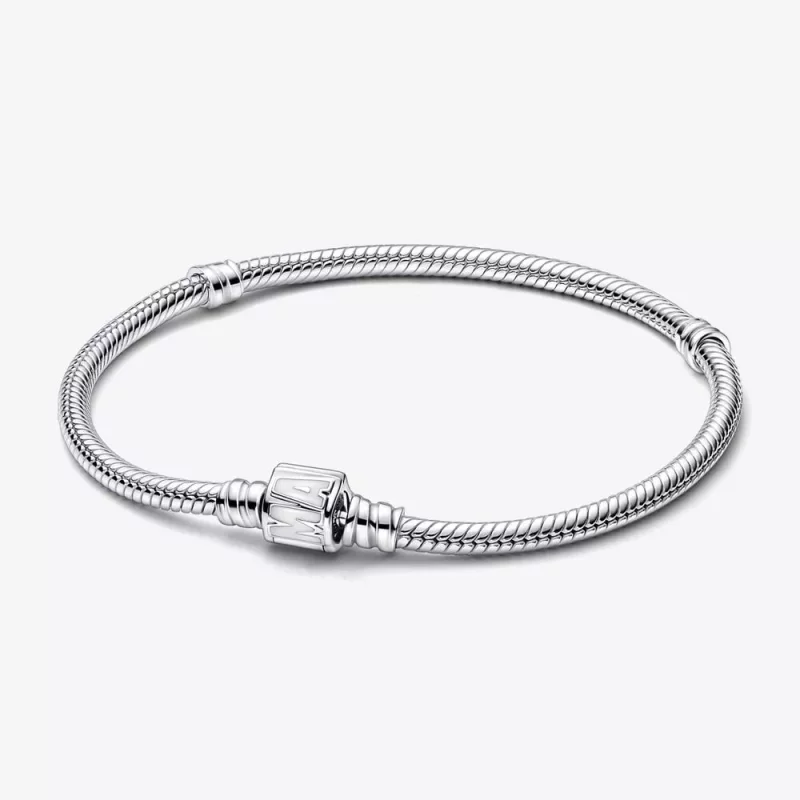 (afbeelding voor) Pandora Moments Marvel Snake Chain Armband met Logosluiting - 592561C01
