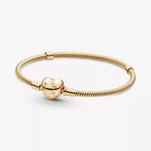 (afbeelding voor) Pandora Moments Snake Chain Armband met Hartsluiting - 559522C00