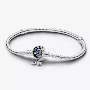 (afbeelding voor) Pandora Moments Sprankelende Snake Chain Armband met Maansluiting - 592819C01