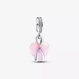 Pandora Mum Opalescent Hart Hangende Bedel - 793202C01 (afbeelding voor) Pandora Mum Opalescent Hart Hangende Bedel - 793202C01