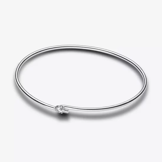 (afbeelding voor) Pandora Nova Lab-grown Diamond Open Bangle 0,25 karaat tw Sterling Zilver - 593220C01