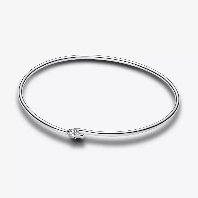 (afbeelding voor) Pandora Nova Lab-grown Diamond Open Bangle 0,25 karaat tw Sterling Zilver - 593220C01