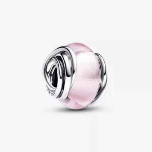 Pandora Omcirkelde roze muranoglazen bedel - 793241C00 (afbeelding voor) Pandora Omcirkelde roze muranoglazen bedel - 793241C00