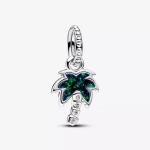 Pandora Opalescent Groene Palmboom Hangende Bedel - 793352C01 (afbeelding voor) Pandora Opalescent Groene Palmboom Hangende Bedel - 793352C01