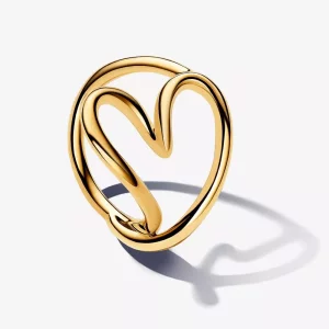 (afbeelding voor) Pandora Organisch Gevormde Hart Ring - 163288C00