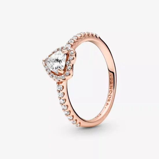 (afbeelding voor) Pandora Sparkling Elevated Heart Ring - 188421C02