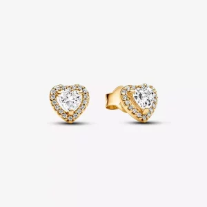 Pandora Sparkling Elevated Heart Stud Earrings - 268427C01 (afbeelding voor) Pandora Sparkling Elevated Heart Stud Earrings - 268427C01