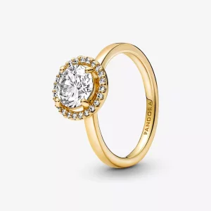 Pandora Sparkling Round Halo Ring - 161234C01 (afbeelding voor) Pandora Sparkling Round Halo Ring - 161234C01