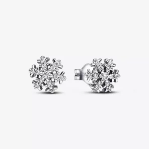 Pandora Sparkling Snowflake Stud Earrings - 292370C01 (afbeelding voor) Pandora Sparkling Snowflake Stud Earrings - 292370C01