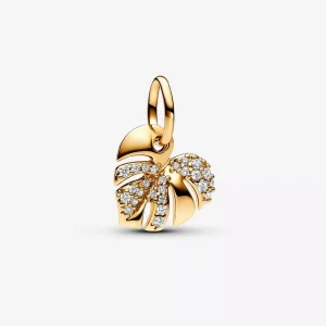 Pandora Sprankelend Monstera Blad Hangende Bedel - 763349C01 (afbeelding voor) Pandora Sprankelend Monstera Blad Hangende Bedel - 763349C01