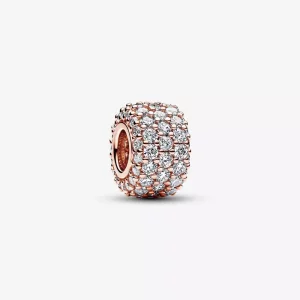 Pandora Sprankelend Pavé Drie Rijen Bedel - 782820C01 (afbeelding voor) Pandora Sprankelend Pavé Drie Rijen Bedel - 782820C01