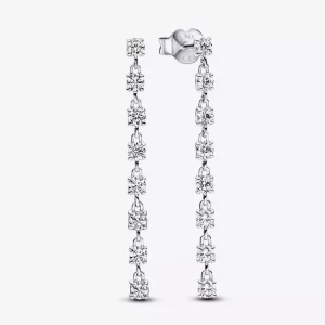 (afbeelding voor) Pandora Sprankelende Acht Stenen Oorhangers - 293159C01