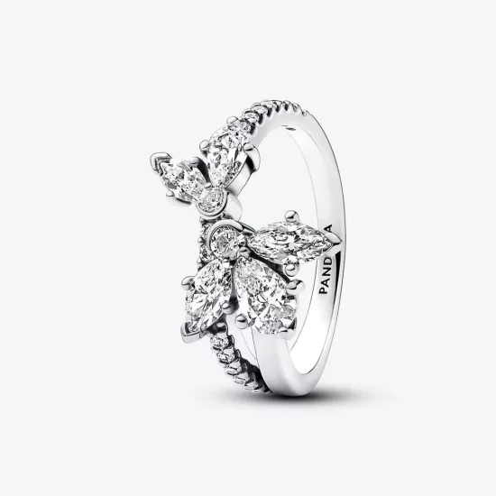 (afbeelding voor) Pandora Sprankelende Asymmetrische Herbarium Cluster Ring - 193023C01