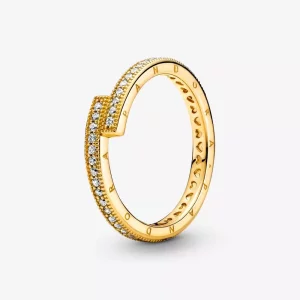 Pandora Sprankelende Overlappende Ring - 169491C01 (afbeelding voor) Pandora Sprankelende Overlappende Ring - 169491C01