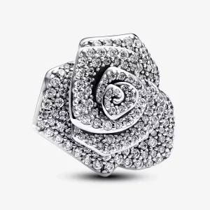(afbeelding voor) Pandora Sprankelende roos in bloei oversized bedel - 793245C01