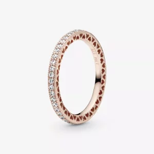 Pandora Sprankeling & Harten Ring - 180963CZ (afbeelding voor) Pandora Sprankeling & Harten Ring - 180963CZ
