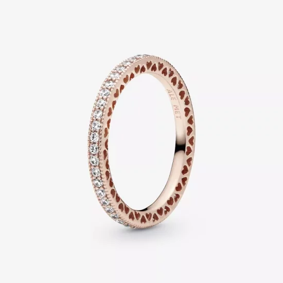 (afbeelding voor) Pandora Sprankeling & Harten Ring - 180963CZ