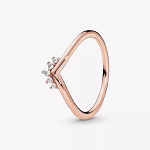 Pandora Tiara Wishbone Ring - 188282CZ (afbeelding voor) Pandora Tiara Wishbone Ring - 188282CZ
