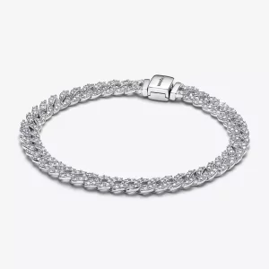 (afbeelding voor) Pandora Timeless Pavé Cubaanse Schakelarmband - 593008C01
