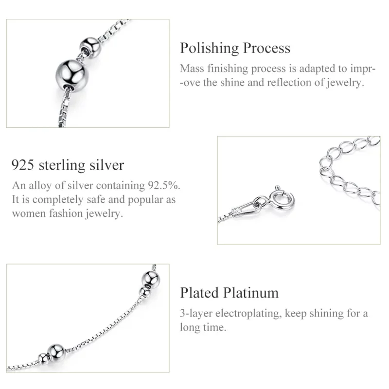 (afbeelding voor) Pandora Stijl Zilver De Relatie Enkelbandje - SCT005 - Bekijken 5