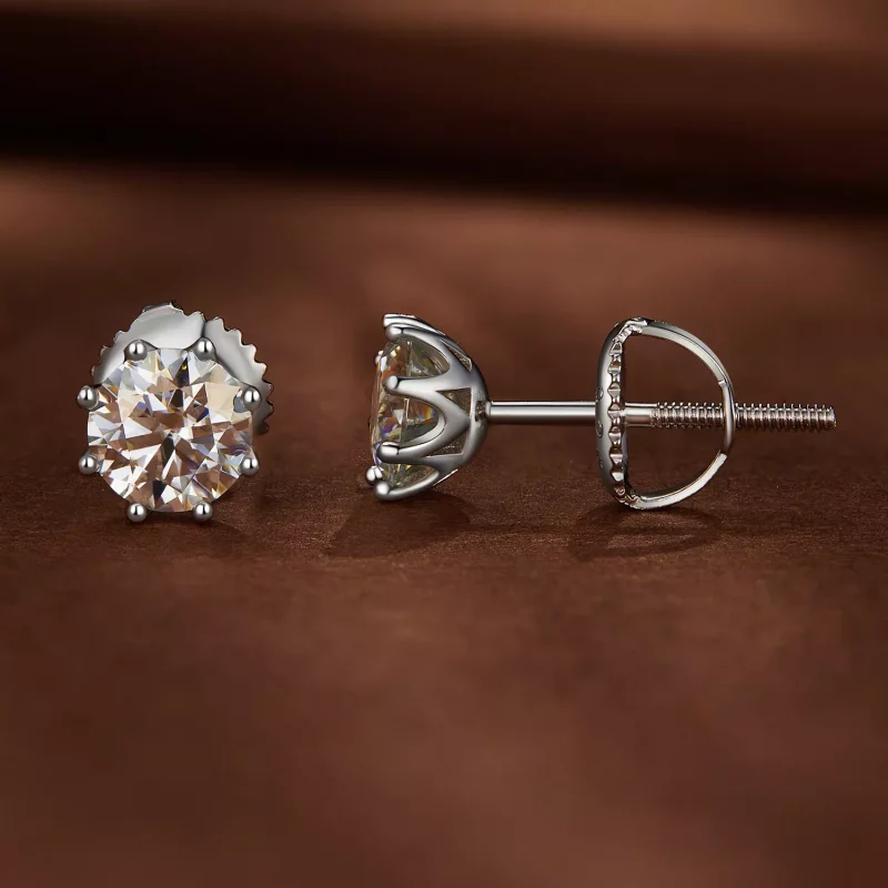 (afbeelding voor) Pandora Stijl 0.5 Karaat Moissanite Hoop Oorbellen - MSE019-S - Bekijken 3