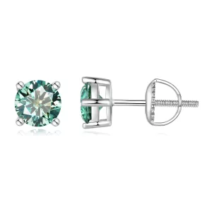 Pandora-stijl 0,5 karaat vierklauws Moissanite-stekeroorbellen - MSE003-CFS (afbeelding voor) Pandora-stijl 0,5 karaat vierklauws Moissanite-stekeroorbellen - MSE003-CFS