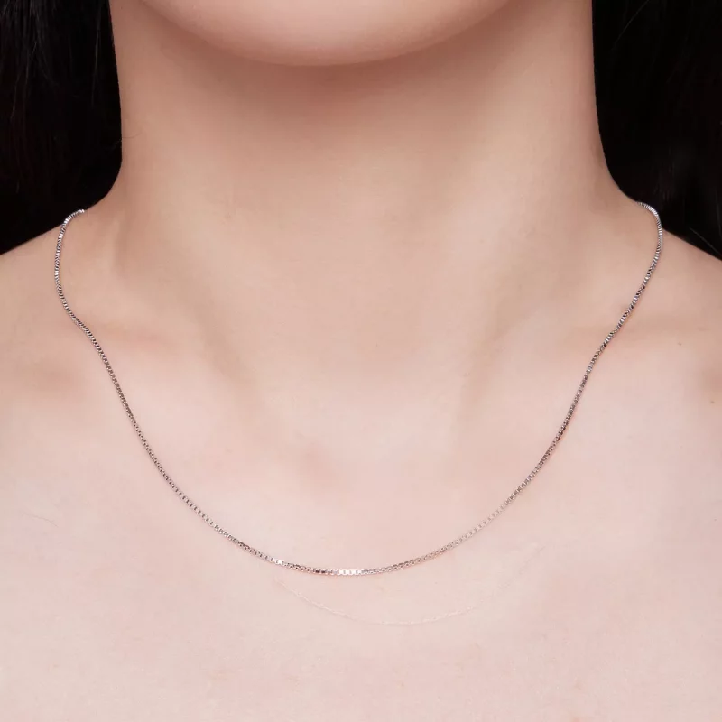 (afbeelding voor) Pandora Stijl 0.8 Boxchain Basis Ketting - SCA024 - Bekijken 4