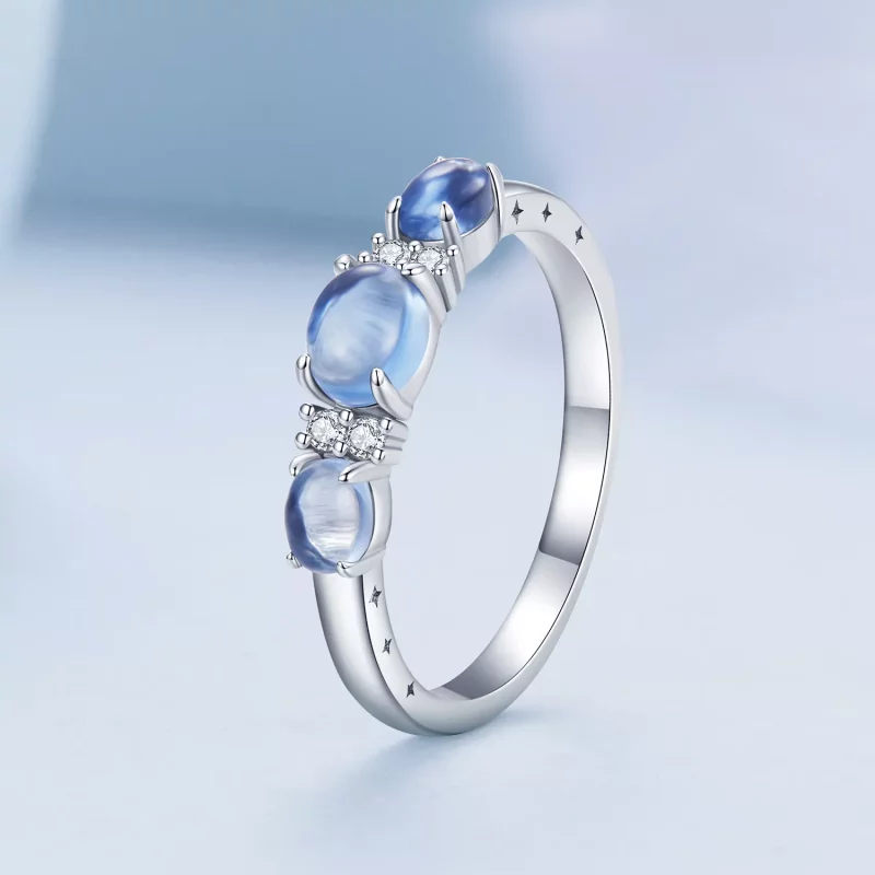 (afbeelding voor) Pandora Stijl 3 Stenen Ring - BSR427 - Bekijken 2