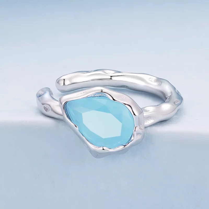 (afbeelding voor) Pandora-stijl Blauwe Waterdruppel Oorclip - BSE846 - Bekijken 2