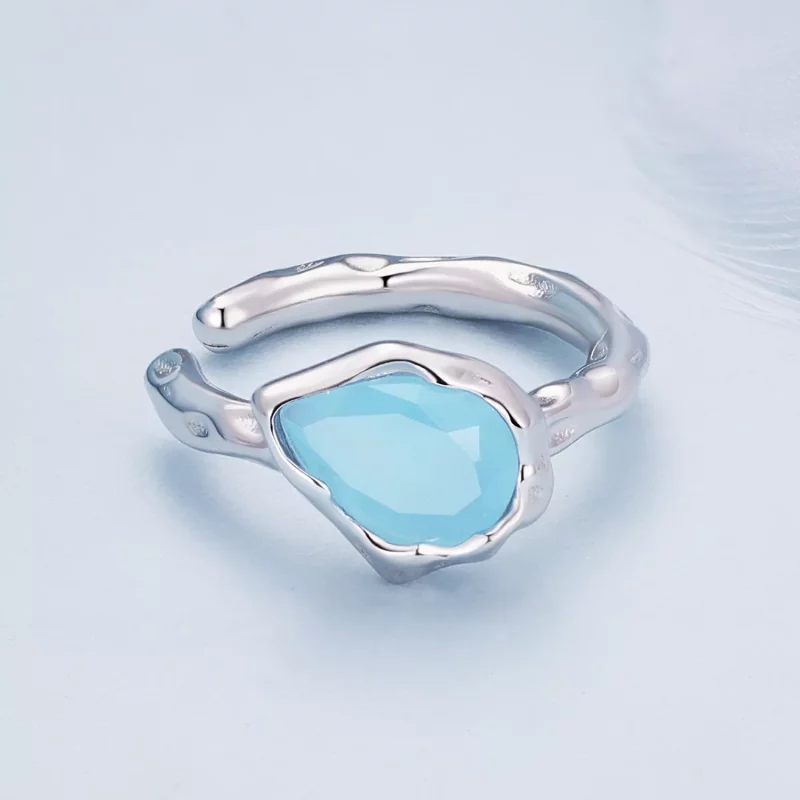 (afbeelding voor) Pandora-stijl Blauwe Waterdruppel Oorclip - BSE846 - Bekijken 3