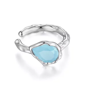 Pandora-stijl Blauwe Waterdruppel Oorclip - BSE846 (afbeelding voor) Pandora-stijl Blauwe Waterdruppel Oorclip - BSE846